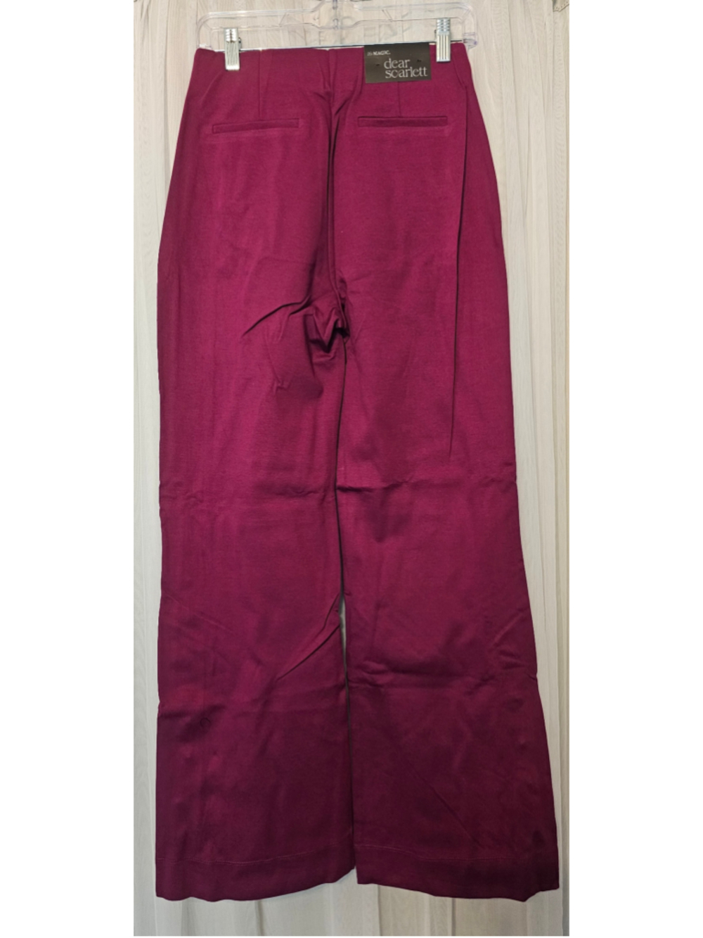 Women's Dear Scarlett Gala Pants in Merlot, size Small - Picture 2 of 7